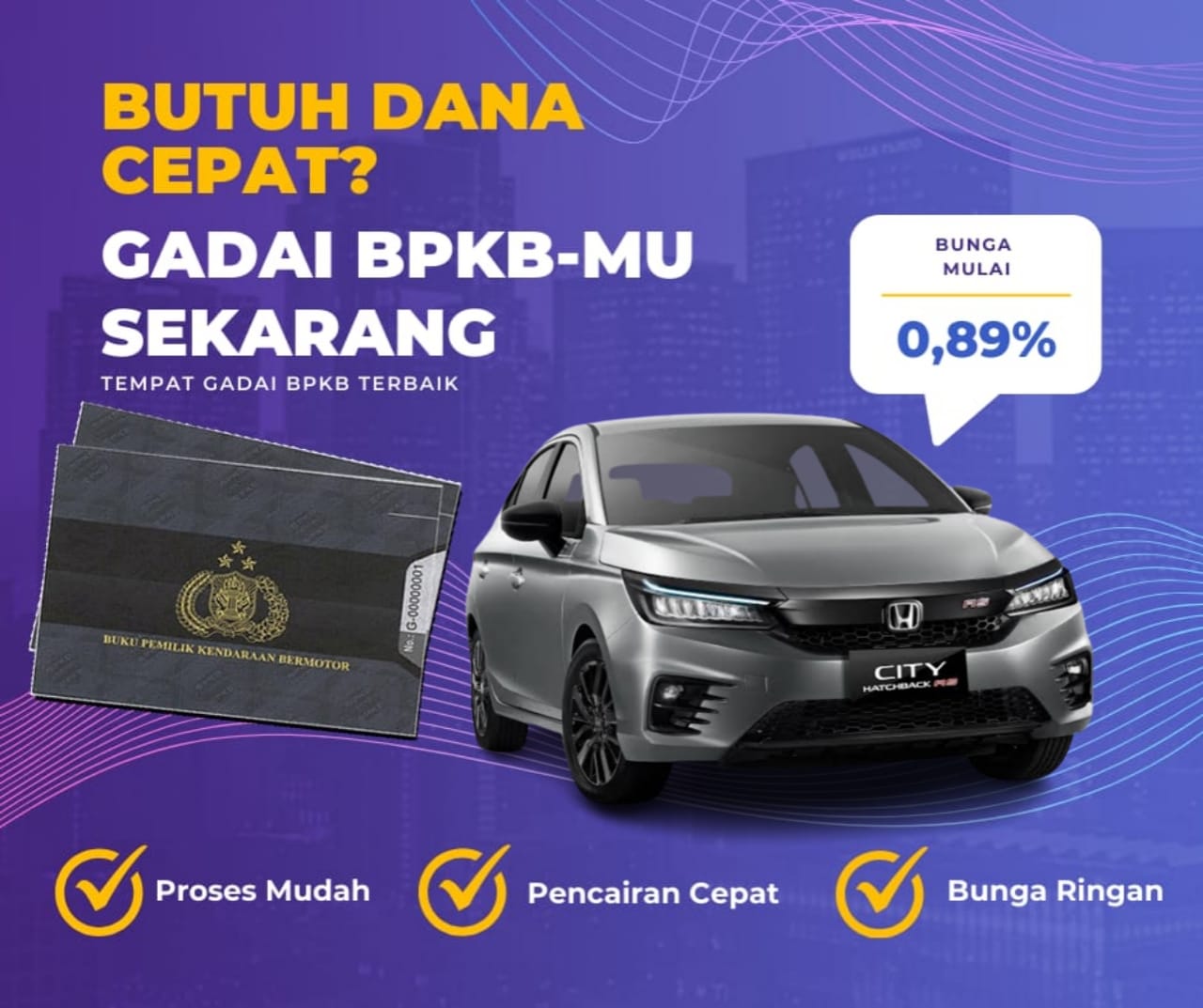 Kredit Jaminan Bpkb Mobil Honda City Dapat Dana Berapa? Seperti Ini Simulasinya